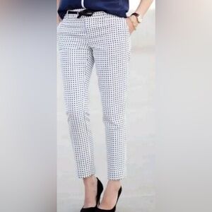 BANANA REPUBLIC POLKA-DOT ankle pants-size 4 EUC